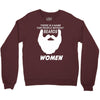people without beard Crewneck Sweatshirt