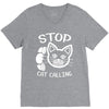 stop cat calling V-Neck Tee