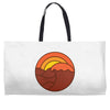 sunset circle Weekender Totes