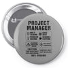 Project Manager Pin-back button