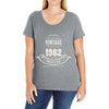 premium vintage 1982 classic perfectly aged limited edition Ladies Curvy T-Shirt