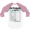 October Girl Facts Libra 3/4 Sleeve Shirt