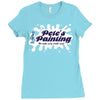 pete's painting Ladies Fitted T-Shirt