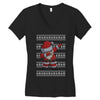 ugly santa dabbing Women's V-Neck T-Shirt