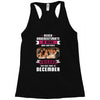 Never Underestimate A Man Who Watches Friends And Was Born in December Racerback Tank