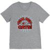 real men love cats (3) V-Neck Tee