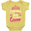 Celebrating With the 8th Birthday Queen Baby Onesie