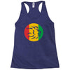 rasta lion head reggae dub step music dance Racerback Tank