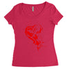 heartless splatter Women's Triblend Scoop T-shirt