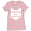 meow or never Ladies Fitted T-Shirt
