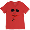 visage joker yeux ferm&eacute;s V-Neck Tee
