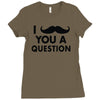 i mustache you a question Ladies Fitted T-Shirt