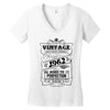 Vintage Aged To Perfection 1962 Women's V-Neck T-Shirt
