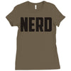 nerd (3) Ladies Fitted T-Shirt