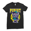 angry bull Ladies Fitted T-Shirt