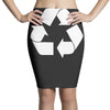 recycle symbol Pencil Skirts