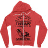 I Don't Need Therapy Just to Go Windsurfing Zipper Hoodie