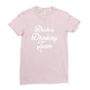 bride's drinking team diamond ring bachelorette Ladies Fitted T-Shirt