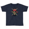 pirate zombie skull Toddler T-shirt