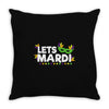 mardi gras Throw Pillow