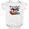 cuphead and mugman Baby Onesie