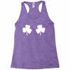 shamrock boobs Racerback Tank