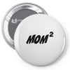 mom squared Pin-back button