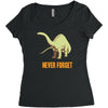 never forget Women's Triblend Scoop T-shirt