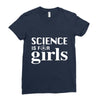 Science is for Girls Ladies Fitted T-Shirt