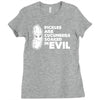 pickles are cucumbers soaked in evil Ladies Fitted T-Shirt