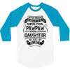 Super Cool Pawpaw Of A Freaking Awesome Daughter 3/4 Sleeve Shirt