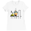 sumo pile driver Ladies Fitted T-Shirt