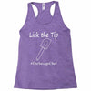 lick the tip shirt by the savage chef Racerback Tank