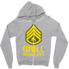 grill sergeant military Zipper Hoodie