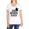 zero bothers given Ladies Curvy T-Shirt