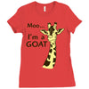 moo, i'm a goat Ladies Fitted T-Shirt
