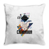 who loves chihuahua Throw Pillow