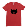 animal black Ladies Fitted T-Shirt