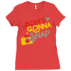 mom's gonna snap Ladies Fitted T-Shirt