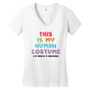 This Is My Human Costume I'm Really A Unicorn Women's V-Neck T-Shirt