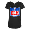 blm! take a knee Maternity Scoop Neck T-shirt