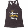 kings are born in may Racerback Tank