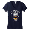 angry monkey jaune sure Women's V-Neck T-Shirt