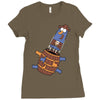 pop up knuckles1 Ladies Fitted T-Shirt