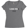 i love you(r dog) Women's Triblend Scoop T-shirt