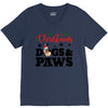 christmas dogs and paws V-Neck Tee