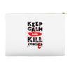Keep Calm And Kill Zombies Accessory Pouches