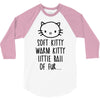weird kitty 3/4 Sleeve Shirt