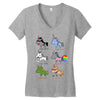 unicorn funny Women's V-Neck T-Shirt
