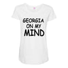 georgia is my mind Maternity Scoop Neck T-shirt